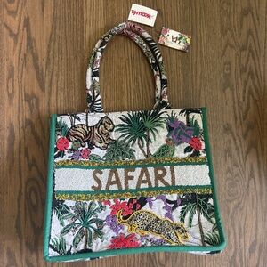 America and Beyond SAFARI Beaded Bag 🐯 price firm